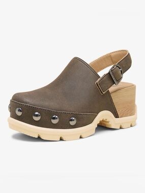 Sorel Roam'n Clogs RVT in Canoe Leather, Size 12